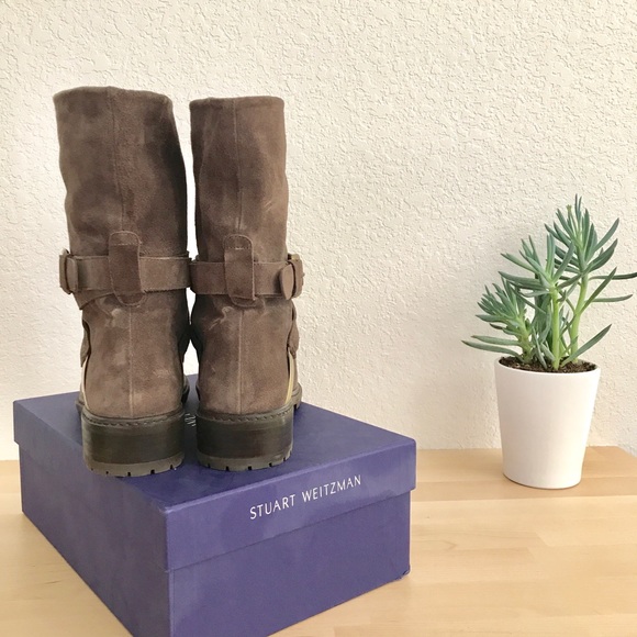 Stuart Weitzman Ranch Dressing Boots - Seal Velour - Picture 3 of 7